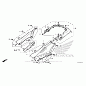 Схема вузла: Side Cover + Rear Cowl для Honda ST1300 Pan-European Police