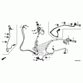 Схема вузла: Switch + cable + horn для Honda CTX1300