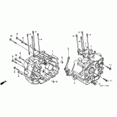 Схема узла: Картер двигателя для Honda CMX250 Rebel