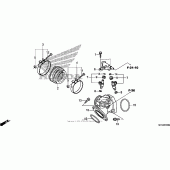 Схема вузла: Впускний патрубок для Honda VT750 Shadow Aero