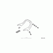 Схема узла: Зад. spoiler accent (chrome) для Honda GL1800 Gold Wing