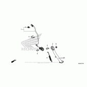 Схема узла: Боковая подножка для Honda NC700