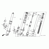Схема вузла: Вилка передньої осі для Honda CBR900RR CBR900RR Fireblade
