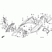 Схема вузла: Кришка корпусу для Honda FJS400 Silver Wing