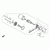 Схема узла: Стартер электрический для Honda VFR400