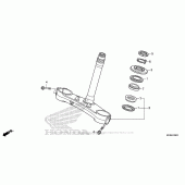 Схема вузла: Рульова траверса для Honda CBR1000 CBR1000RR Fireblade