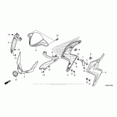 Схема вузла: Кожух радіатора для Honda CB1000 CB1000R