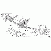 Схема узла: Выхлопная система для Honda FSC600 Silver Wing