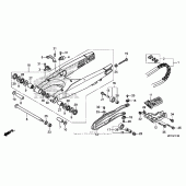 Схема вузла: Задній важіль (Маятник) для Honda CRF450 CRF450X