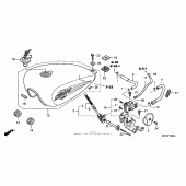 Схема вузла: Паливний бак для Honda VT600 Shadow VLX Deluxe