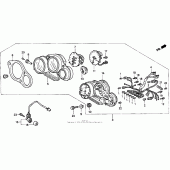 Схема вузла: Спідометр + тахометр 95-97 для Honda CBR900RR CBR919RR Fireblade