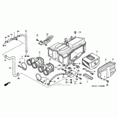 Схема узла: Воздушный фильтр для Honda CB750 Nighthawk