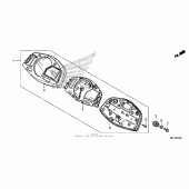 Схема узла: Спидометр для Honda CBR600 CBR600RR