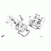 Схема вузла: Клапанна кришка для Honda XL700V Transalp