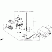 Схема вузла: Trunk armrest set 90 для Honda GL1500 Gold Wing