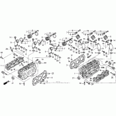 Схема вузла: Головка циліндра для Honda GL1500 Valkyrie Interstate