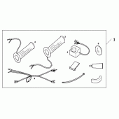 Схема вузла: Ручки з підігрівом (Опція) для Honda VFR800 VFR