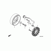 Схема вузла: Генератор для Honda CBF600