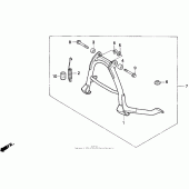 Схема узла: Main stand для Honda CB750 Nighthawk