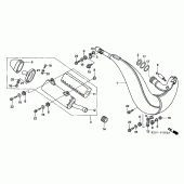 Схема узла: Глушитель (CR250R5) для Honda CR250