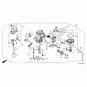 Схема вузла: Карбюратор для Honda CRF230 CRF230F