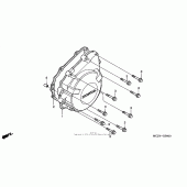Схема вузла: Кришка генератора для Honda CB900 919