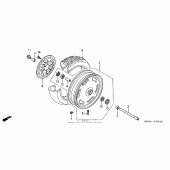 Схема узла: Перед. колесо (vtx1300r) для Honda VTX1300