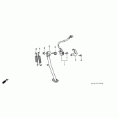 Схема вузла: Підставка для Honda NX500 Dominator