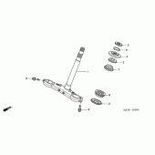 Схема вузла: Рульова траверса для Honda CBR1100XX Blackbird