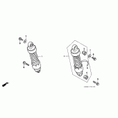 Схема узла: Задняя подвеска для Honda CMX250 Rebel