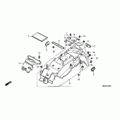 Схема вузла: Заднє крило для Honda VFR800 Interceptor
