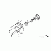 Схема вузла: Водяний насос для Honda VTR1000 VTR SP-2