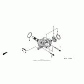 Схема вузла: Cross shaft для Honda VTX1800