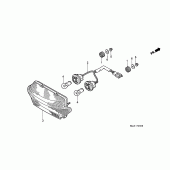 Схема узла: Задний фонарь (Стоп-сигнал) для Honda CBR600 CBR600F