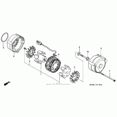 Схема узла: Генератор для Honda CB750 Nighthawk