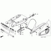 Схема узла: Задний рычаг (Маятник) для Honda CB900 Hornet