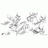 Схема вузла: Floor step / under cover для Honda FJS600 Silver Wing