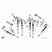 Схема вузла: Шток для Honda VT1100 Shadow Sabre