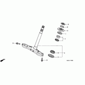 Схема узла: Рулевая траверса для Honda CB1100 CB1100SF X11