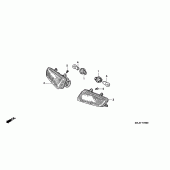 Схема узла: Поворотники для Honda ST1100 Pan-European