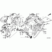 Схема узла: Задний фонарь (Стоп-сигнал) для Honda NC700