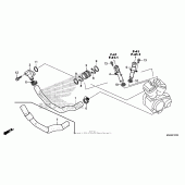 Схема узла: Water pipe для Honda VT750 Shadow Spirit