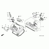 Схема вузла: Клапанна кришка для Honda VT600 Shadow VLX