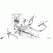 Схема узла: Цилиндр сцепления для Honda GL1800 Gold Wing