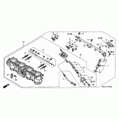 Схема узла: Дроссельная заслонка (ASSY.) (CBR900RRY,1/RE1) для Honda CBR900RR CBR929RR Fireblade