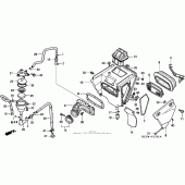 Схема узла: Воздушный фильтр (ac) для Honda XR400