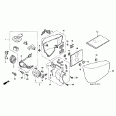 Схема вузла: Бічна накладка / key set (VT1100C2) для Honda VT1100 Shadow ACE