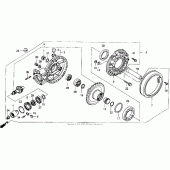 Схема вузла: Приводний редуктор для Honda GL1500 Gold Wing Interstate