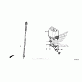 Схема узла: Спидометр для Honda CRF250 CRF250X