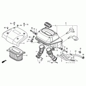 Схема узла: Воздушный фильтр для Honda XRV750 Africa Twin